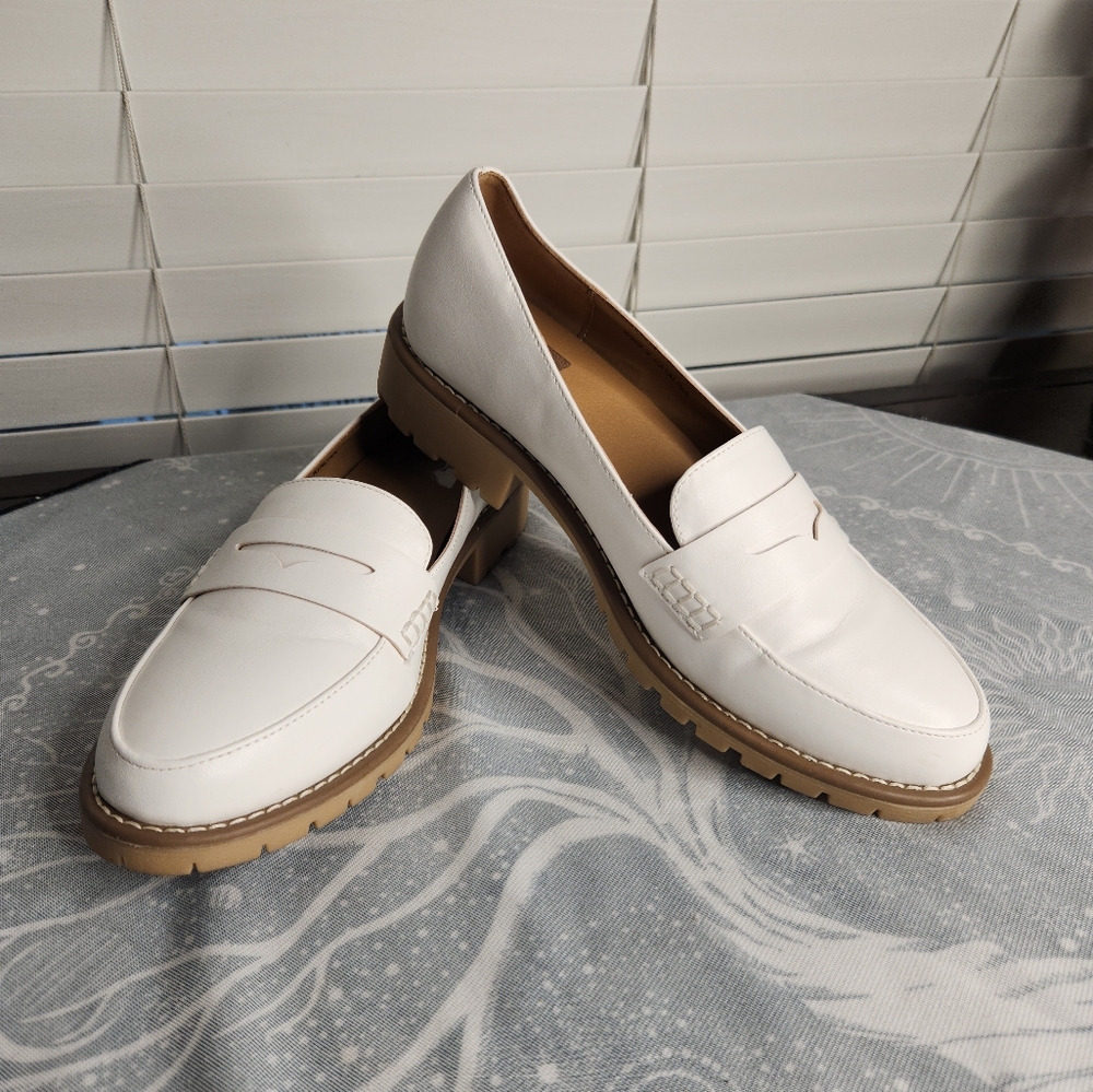Dolce Vita White Loafers